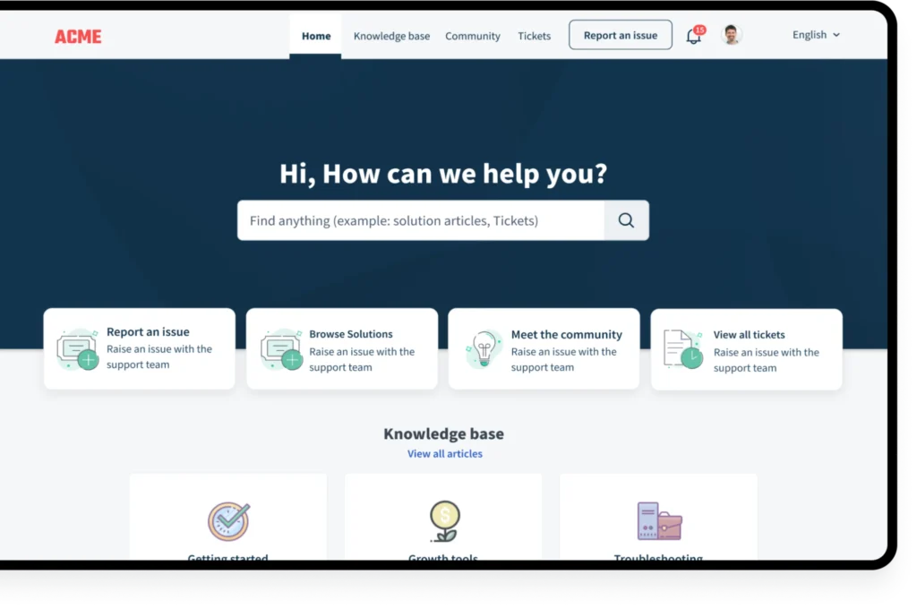 Self-Service bei Freshdesk